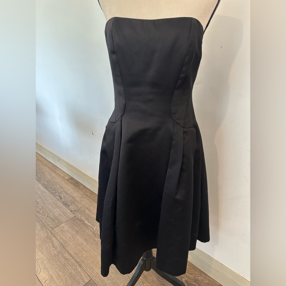 David Dixon Prom 8 Elegant Black Strapless Dress